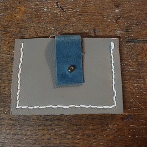 Leather Card Holder_ Unique Minimalist Design